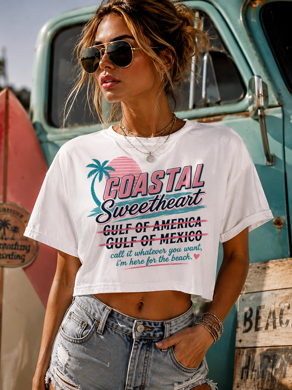 Coastal Sweetheart™ — Call It Whatever You Want - Cropped Tee